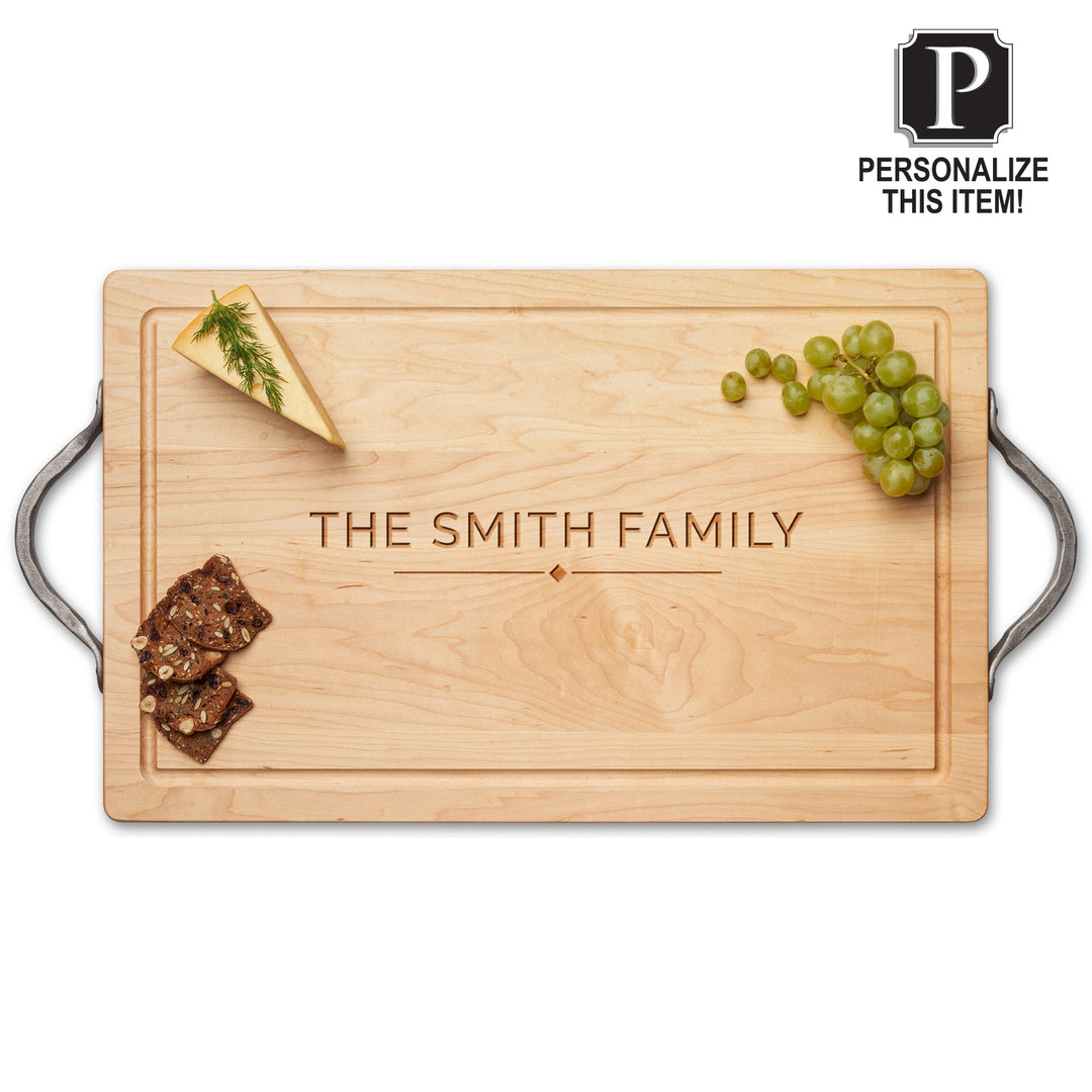 Personalized Maple Wood Cutting + Cheeseboard 24 x 15"