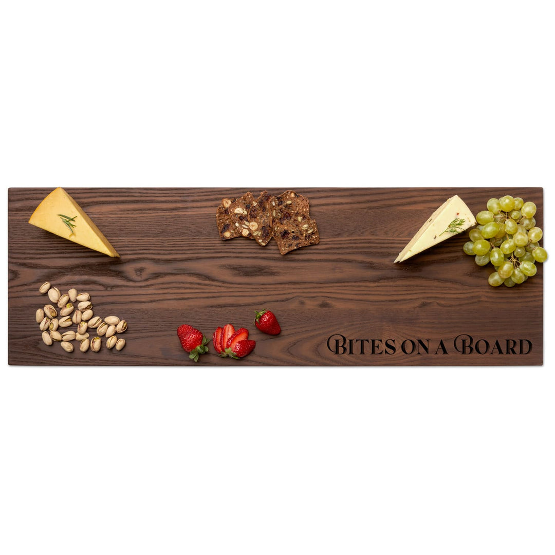 Thermal Ash Plank Cheese & Charcuterie Board | Parisian Bites on a Board | 30 x 10"