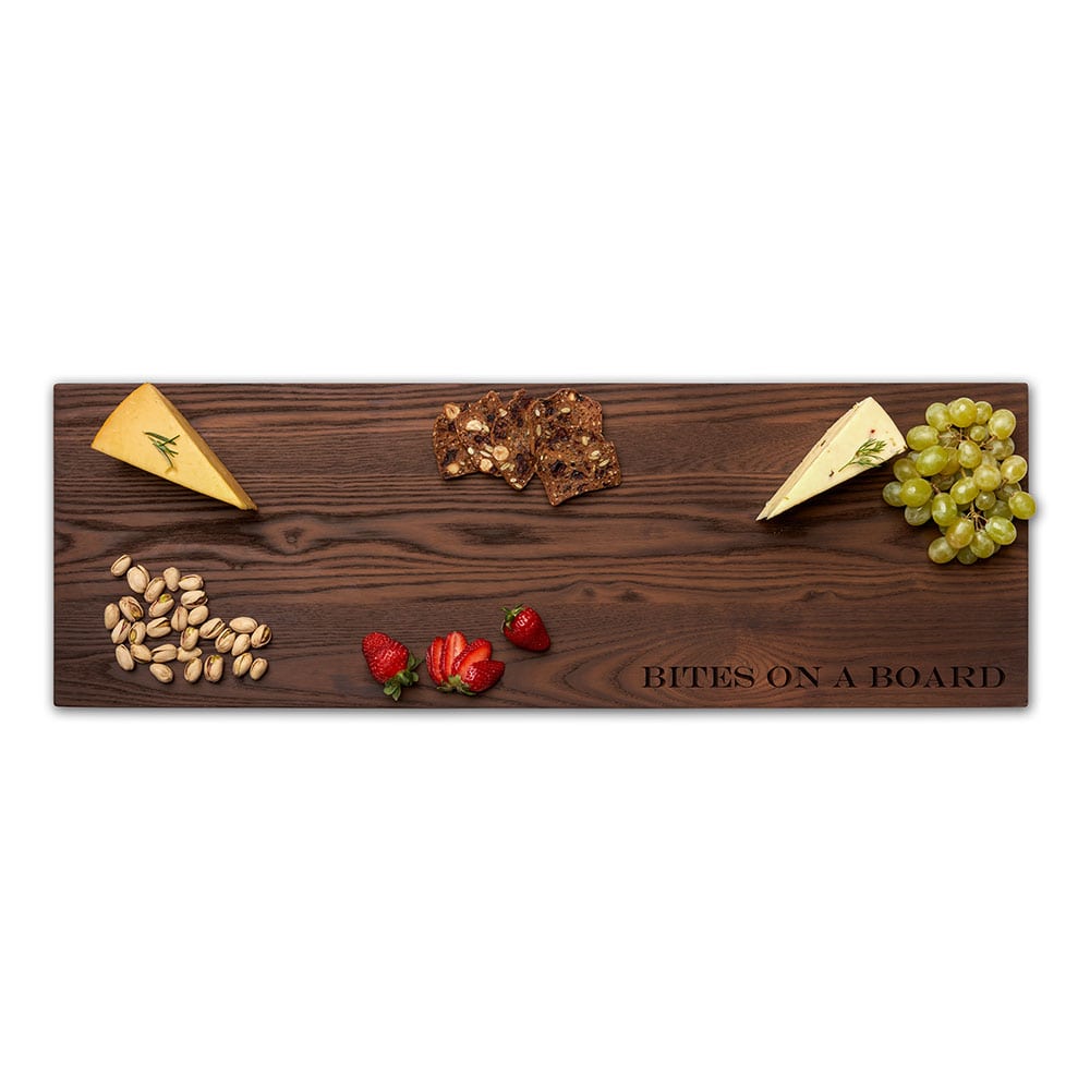 Thermal Ash Plank Cheese & Charcuterie Board | Bites on a Board | 30 x 10"