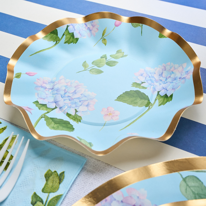 Appetizer/Dessert Bowl Hydrangea Foil - 8pk