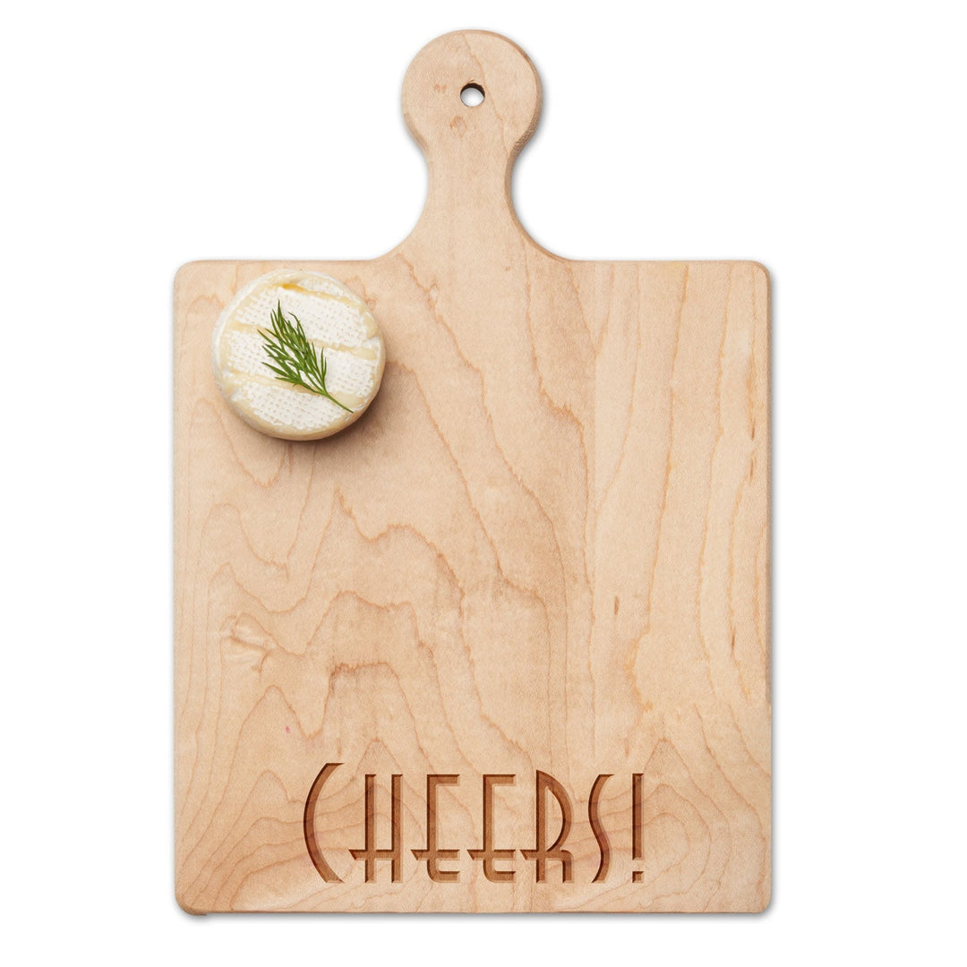 Artisan Maple Paddle Board | Art Deco Cheers | 9" x 6"