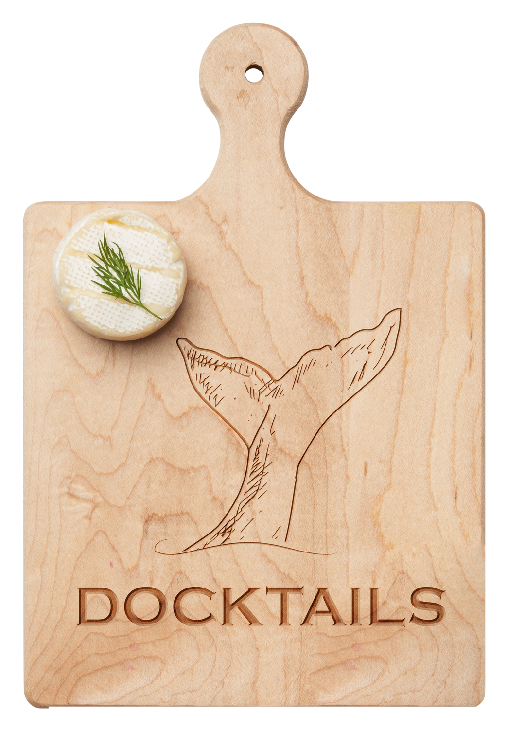 Artisan Maple Paddle | Docktails Whale Tale | 9 x 6"