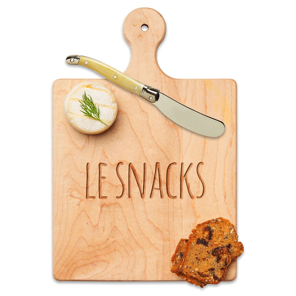 Artisan Maple Paddle Board | Le Snacks | 9" x 6"