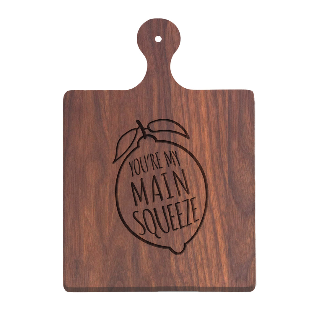 Walnut Artisan Paddle Board | You're My Main Squeeze | 9" x 6"