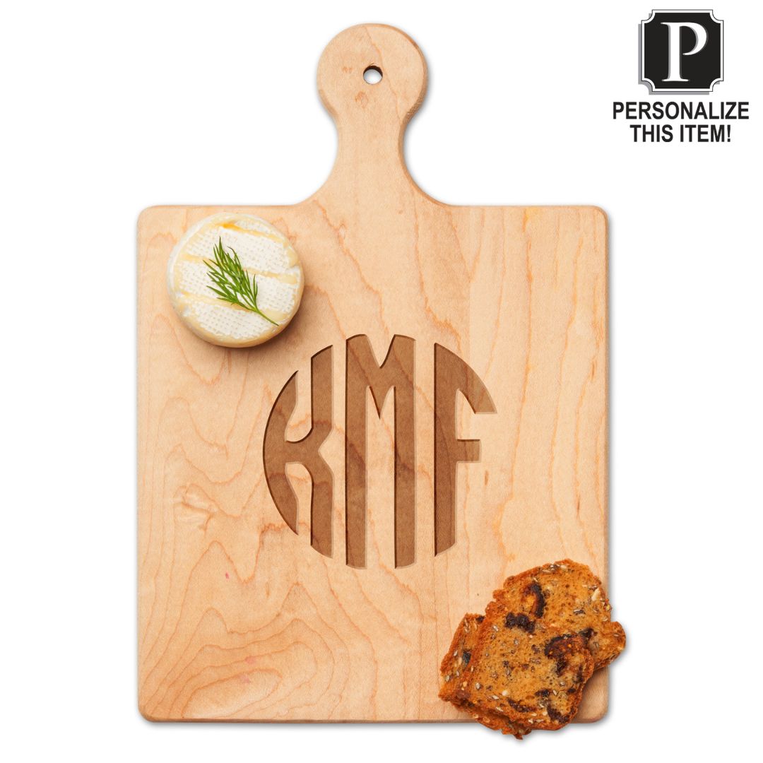 Personalized Maple Wood Cutting + Cheeseboard 9 x 6"