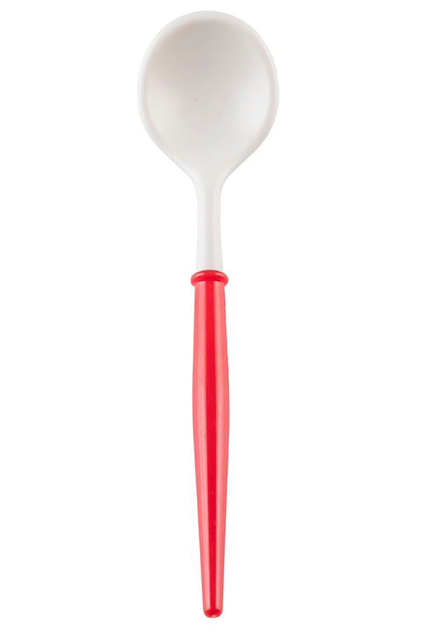 Red and White Cocktail Spoons - Bulk Case of 50
