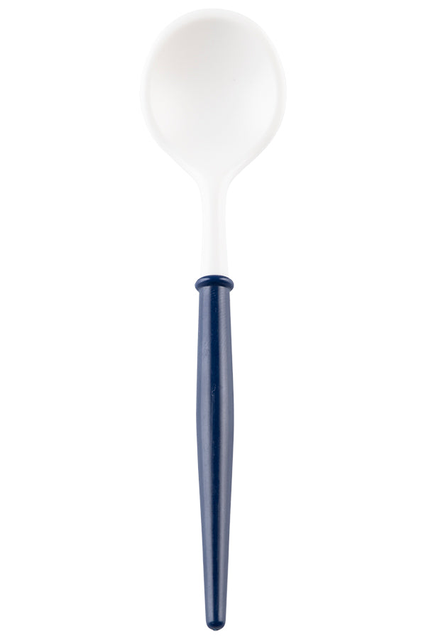 Navy and White Cocktail Spoons - Bulk Case of 50