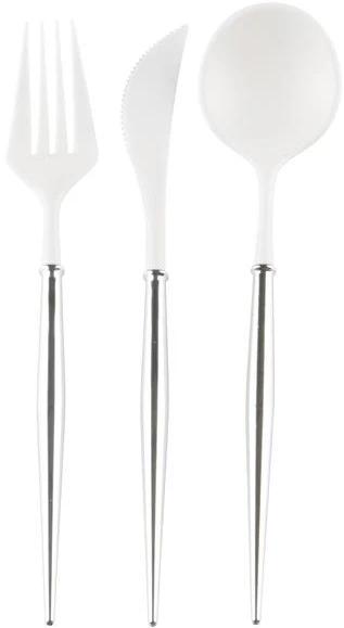 Silver Bella Assorted Plastic Cutlery/24pc, Service for 8