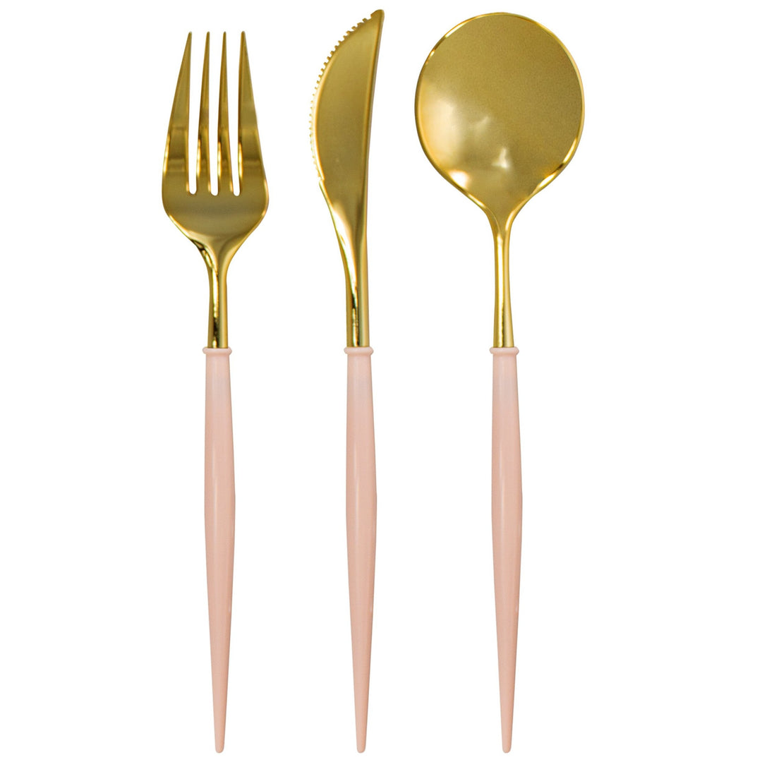bella cutlery gold and blush