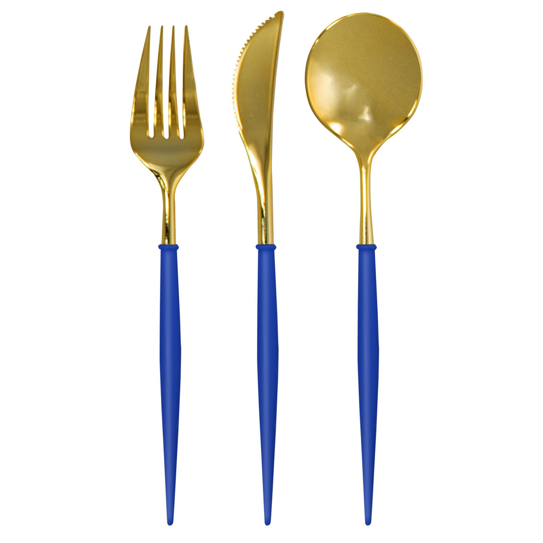 bella cutlery gold and blue