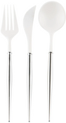Silver Bella Assorted Plastic Cutlery/36pc, Service for 12