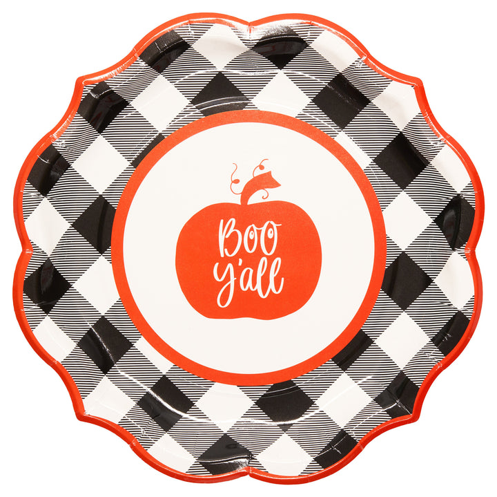 Boo Y'all Paper Dinner Plate/8pk