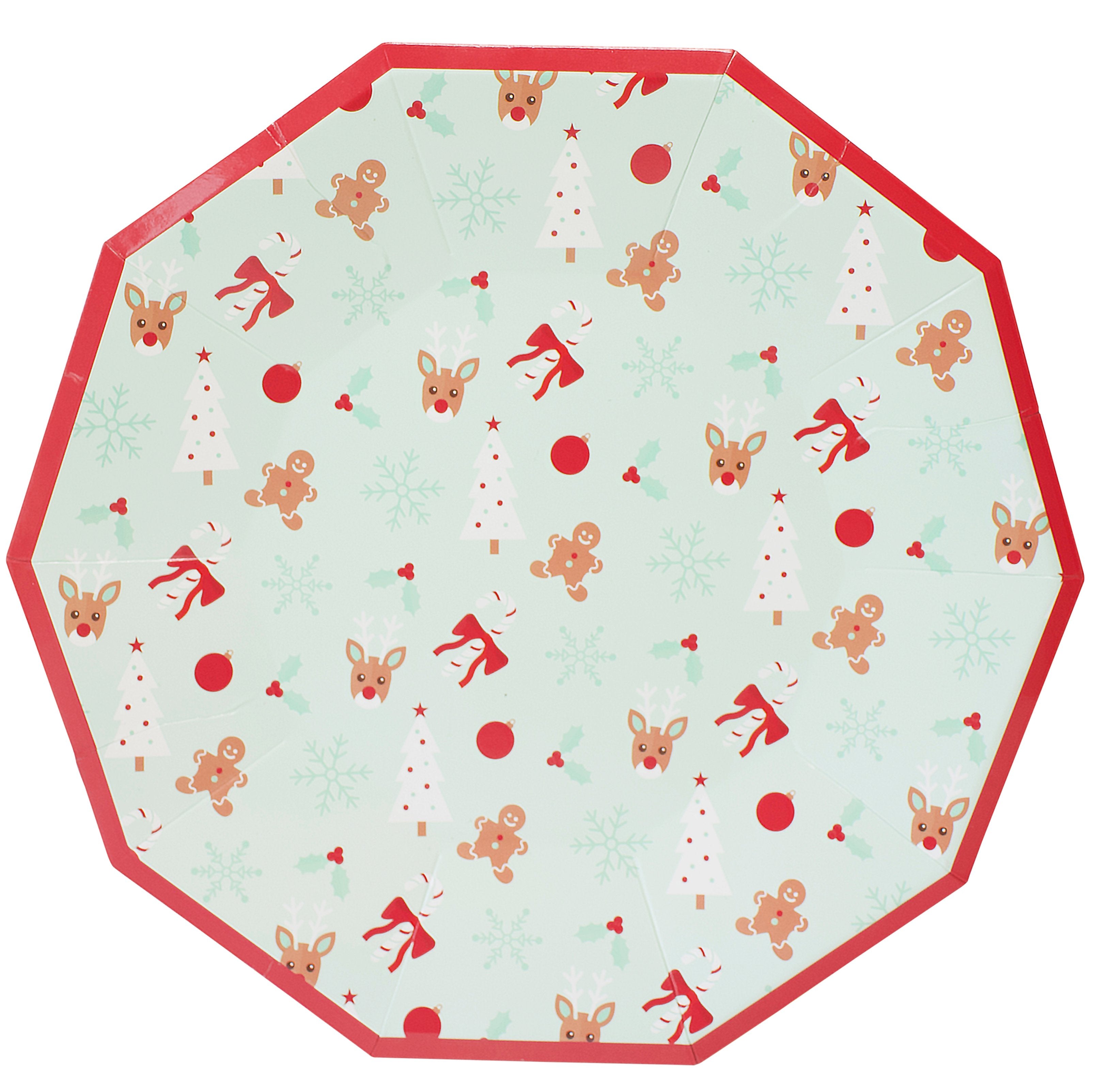 Holly Jolly Dinner Plate 8 pk