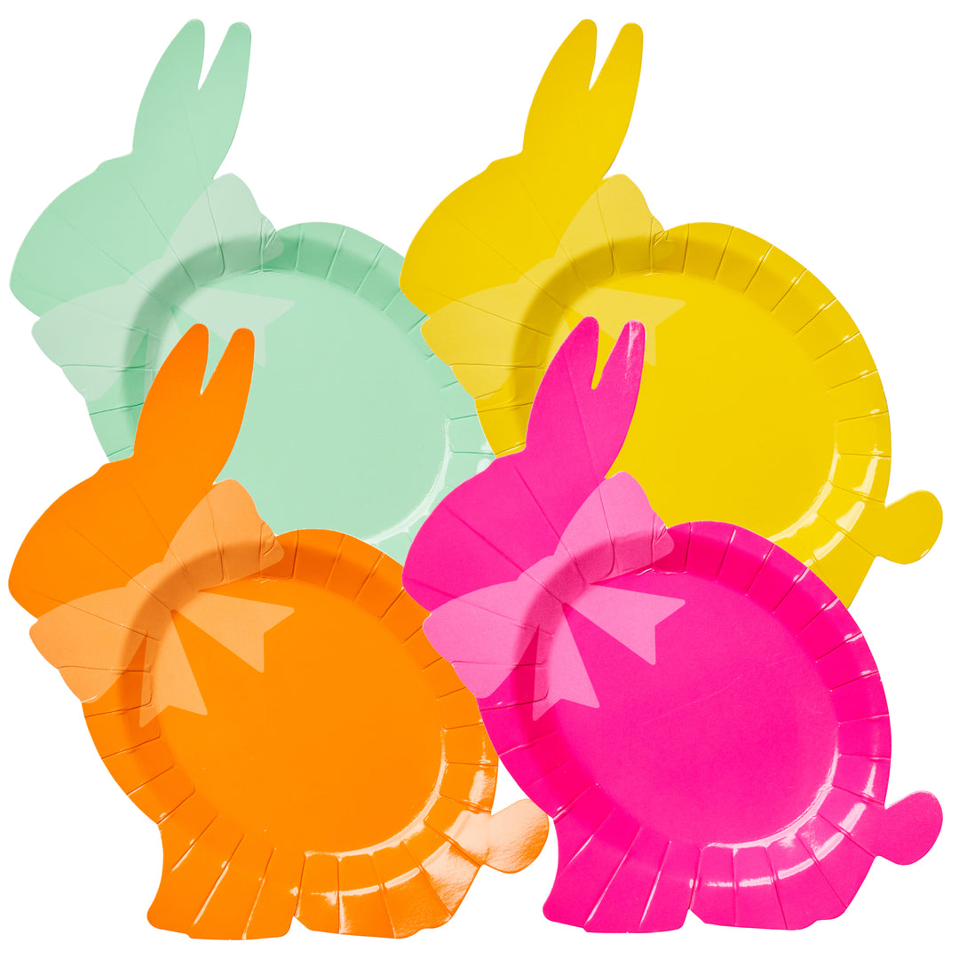 Bunny Plate Hoppy Easter Assorted Color/8ct