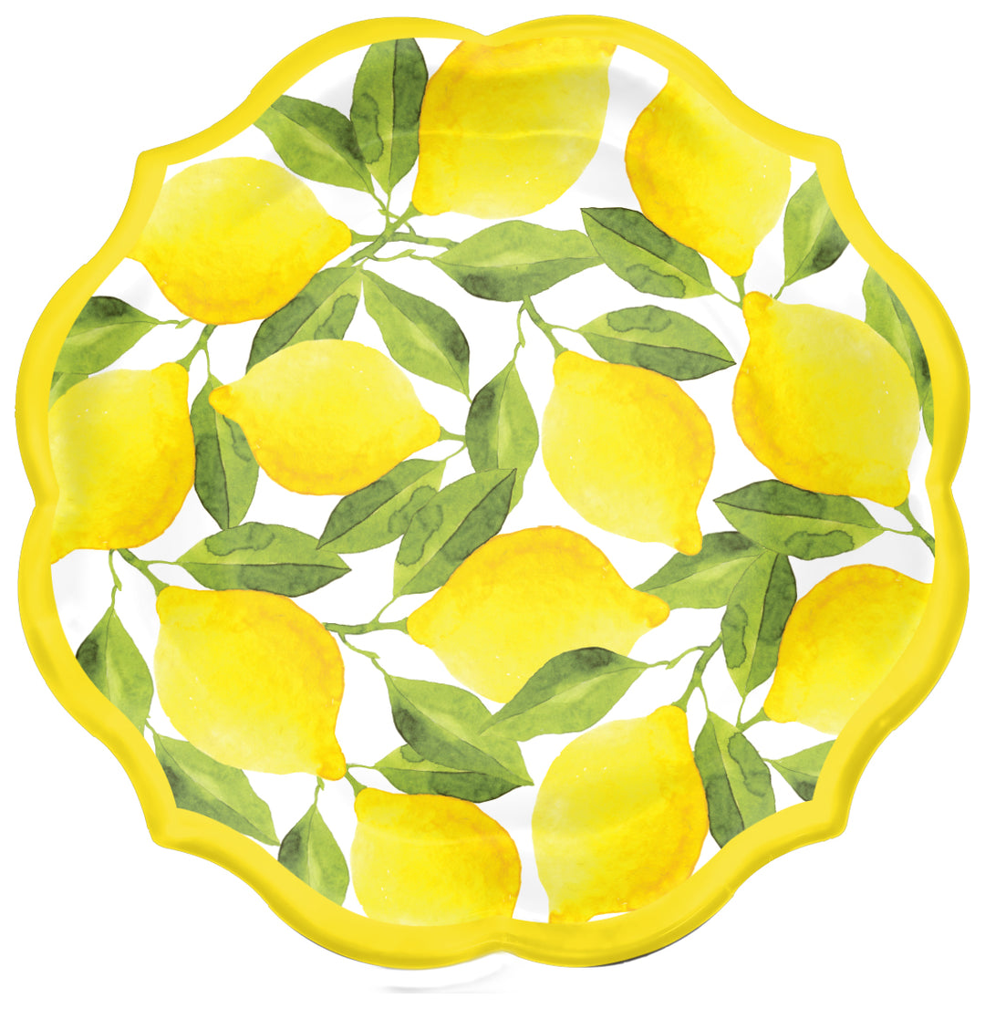 Lemons Paper Dessert Plate/8pk