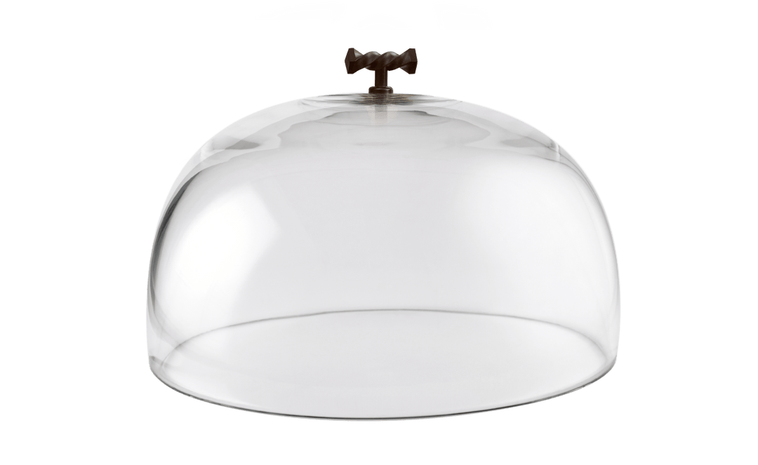 Glass Dome | 11 Inches | Auburn Rust Twist T Handle