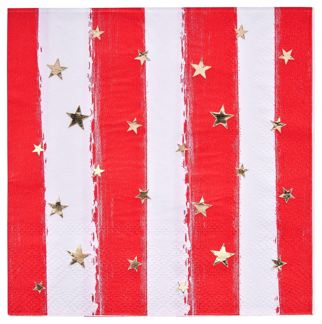 Cocktail Napkin Patriotic Confetti/20ct