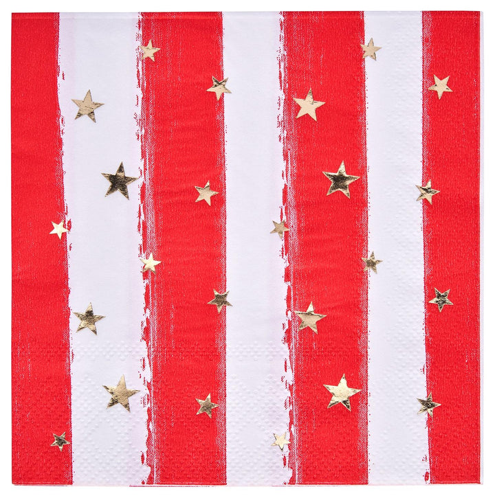 Cocktail Napkin Patriotic Confetti/20ct