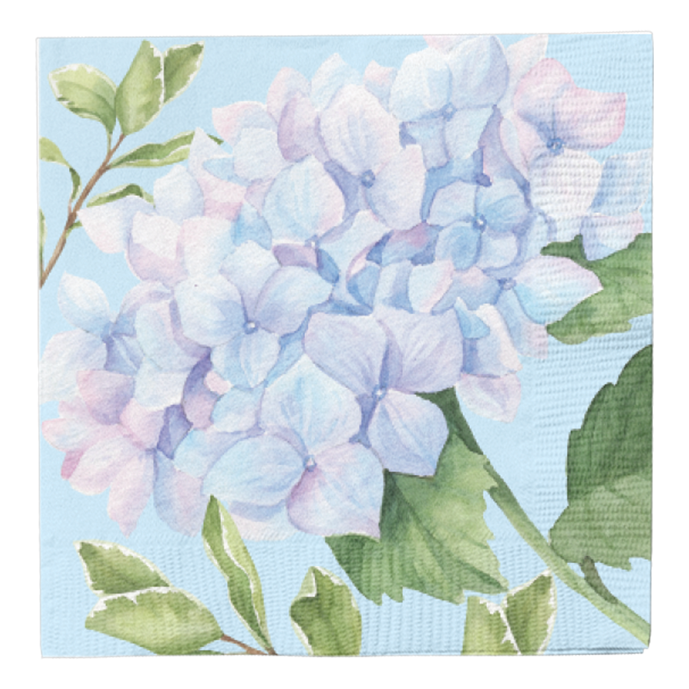 Cocktail Napkin Hydrangea 3 Ply - 20pk