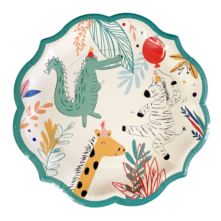 Dinner Plate Party Animal Foil/8pk