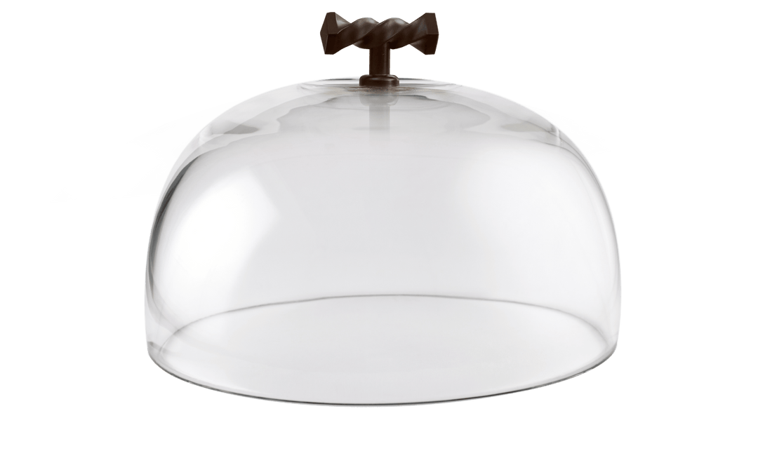 Glass Dome | 6.5 inches | Auburn Rust Twist Handle