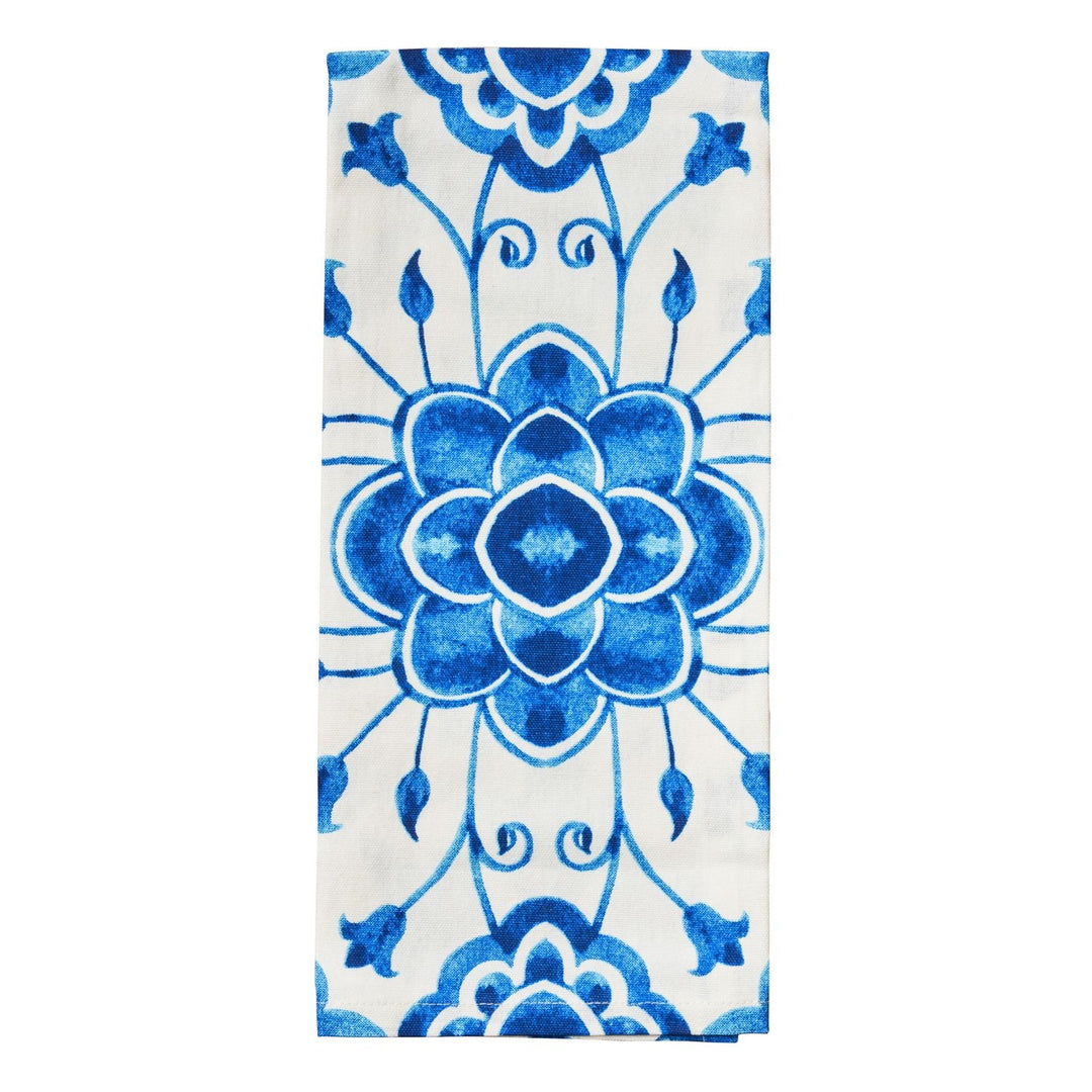 Tea Towel Capri Blue Pattern | 100% Cotton | 30" X 20"