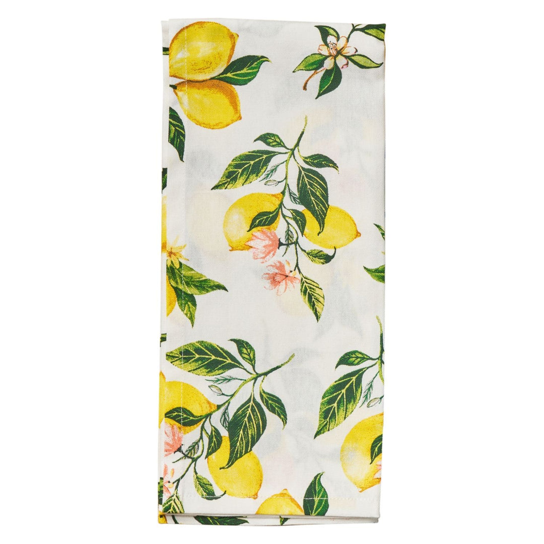 Tea Towel Capri Lemon Pattern | 100% Cotton | 30" X 20"