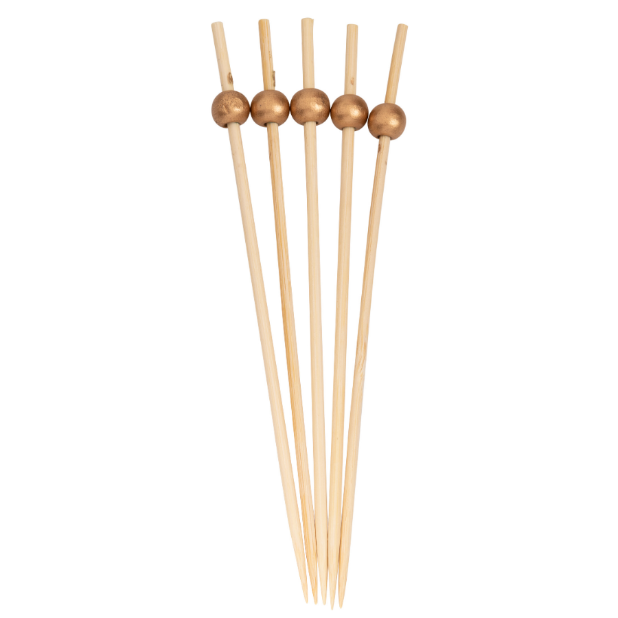 Gold 6 Inch Wood Party Pick/30pk