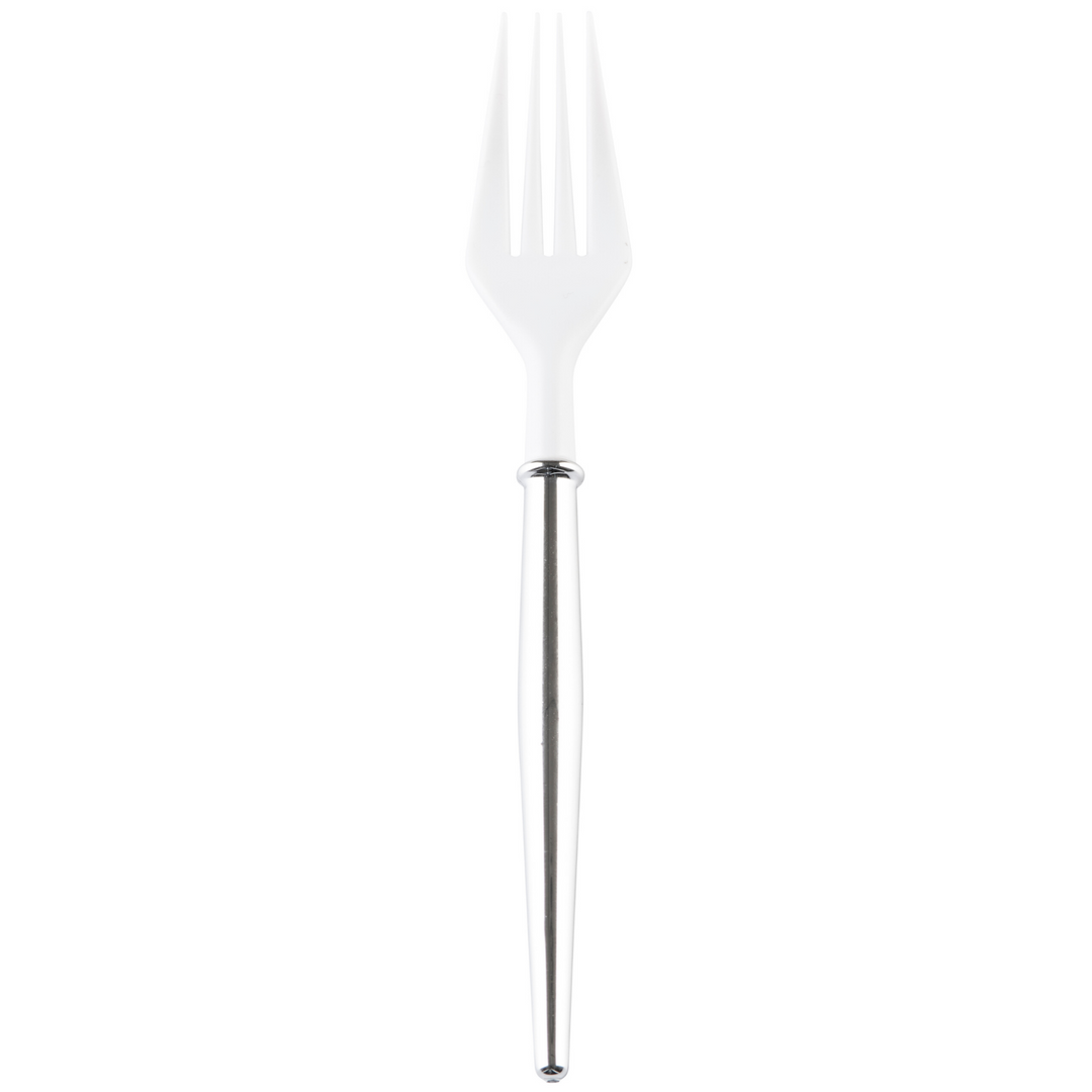 Silver Bella Plastic Cocktail Forks/20pc