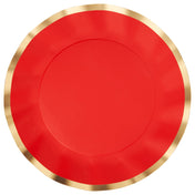 Wavy Dinner Plate Everyday Scarlet/8ct