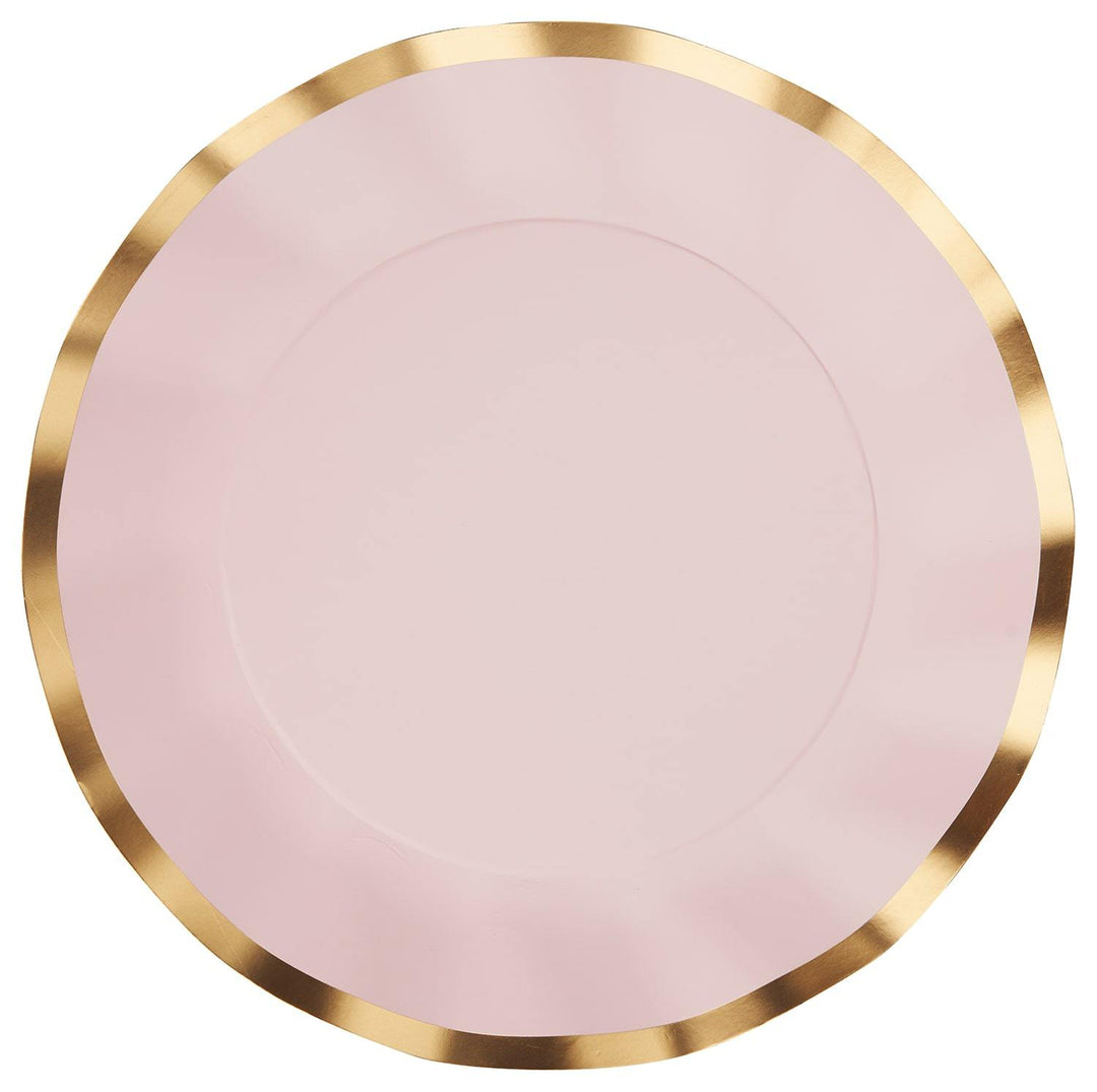 Wavy Dinner Plate Everyday Blush/8ct