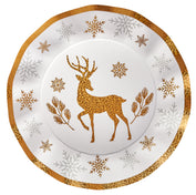 Wavy Dinner Plate Winter Frost Foil/8pk