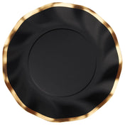 Wavy Dinner Plate Everyday Black/8ct