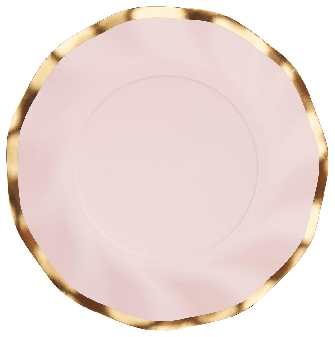 Wavy Salad Plate Everyday Blush/8ct