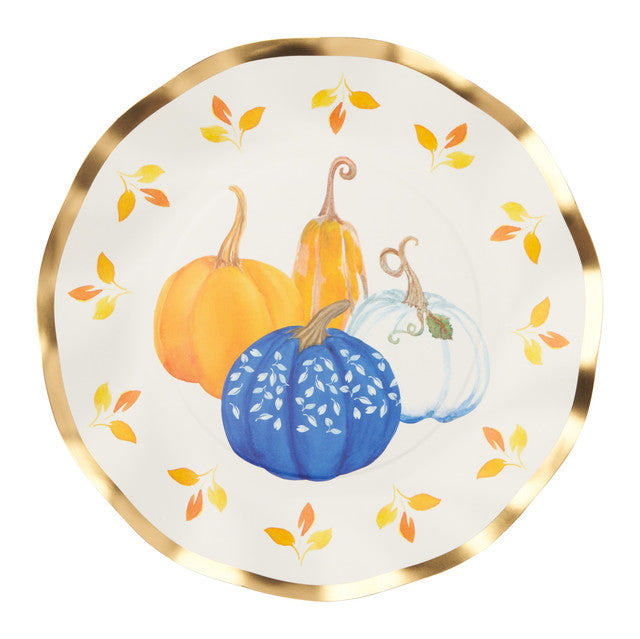 Wavy Salad Plate Harvest Blues/8 pkg