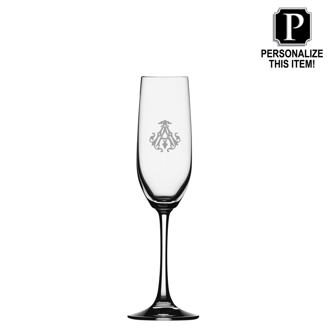 Champagne Flute - Personalized 8oz Glass Champagne Flute
