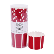 Large Paper Baking Cups | Scarlet Vertical | 20 ct